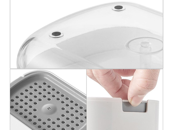 Distributeur de liquide vaisselle pour évier de cuisine, distributeur avec éponge