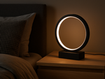Lampe de nuit de table ronde anneau couleur froide chaude neutre réglage