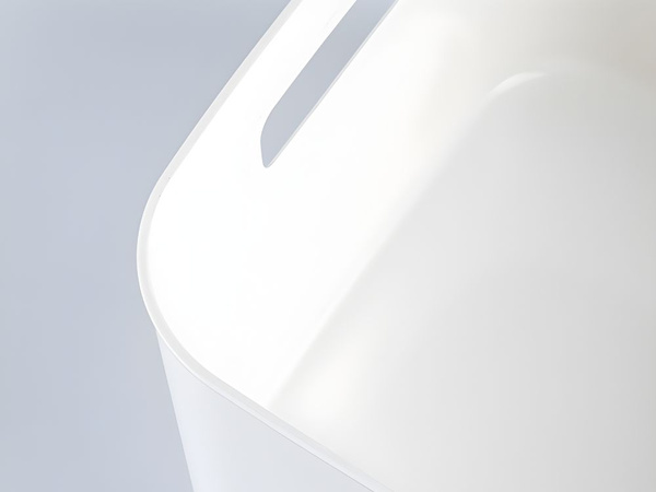 Contenedor de almacenamiento organizador cesta con asas universal 22x27 cm