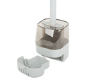 Brosse de toilette en silicone pour la salle de bain avec distributeur de liquide