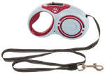 Lanyard automatic cu bloc de blocare pentru câini long strip 5m 15kg