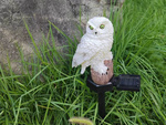 SOLAR LED LAMP OWL GARDEN LARGE STAKE-IN LAMP GARDEN DECORATION