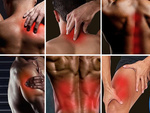 Pistolet de massage sans fil lcd set puissant de 8 embouts pour le dos