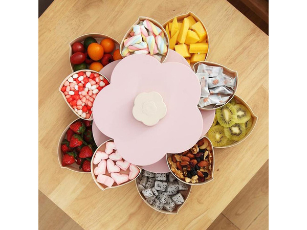 Organizador giratorio 2 en 1 para joyas de caramelo con soporte para teléfono