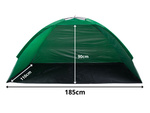 Tente de plage écran de plage protection uv tente de jardin semi-ouverte avec couverture