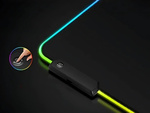 Igralna podloga osvetljena rgb xxl 90x40 pod tipkovnico miške usb