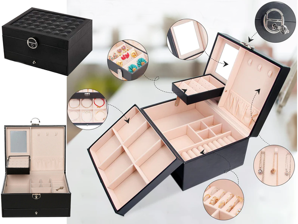 Jewellery box organiser box mirror