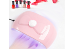Lampara uv para uñas 18 led 54w hibridos geles dual