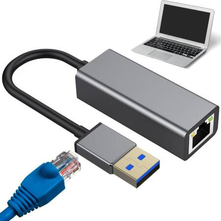 Adaptér usb typ a ethernetový adaptér síťová karta lan rj45 100mb