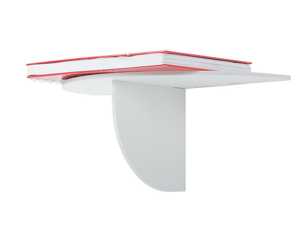 Étagère murale pour vase fleurs chargeur de téléphone blanc mat