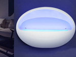 Led uv insekticīda lampa odiem moskītu moskītu mušas kukaiņu slazds lipīga klusa