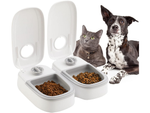 Comedero doble para perro gato dispensador automático de comida temporizador grande