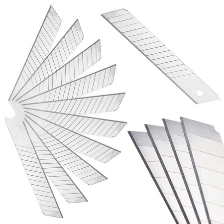 Ostrza do noża wymienne łamane 18mm 10szt ostrze