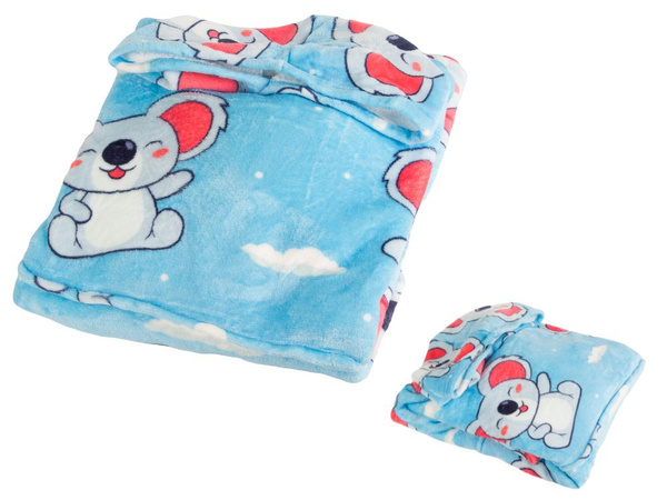 Teplá koala mikina deka oversize xxl 2v1 hrubá kožušina mäkká s kapucňou