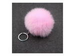 Inel cheie pandantiv sac pompon blană tinsel pentru genți de mână