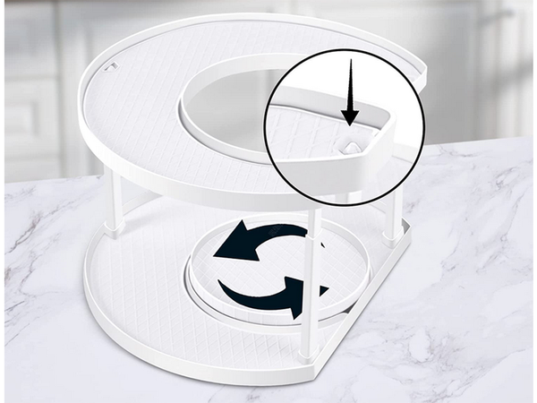 Bin organiser spice rack rotatable