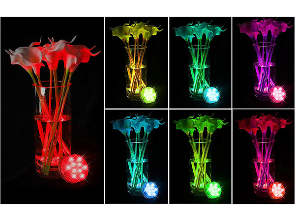 Bazénové světlo podvodní světla 10 vedlo dálkové ovládání rgb ip68 vodotěsné pro bazén