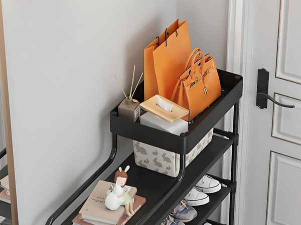 Pantof rack 5 niveluri pantof rack metal organizator cabinet cu raft