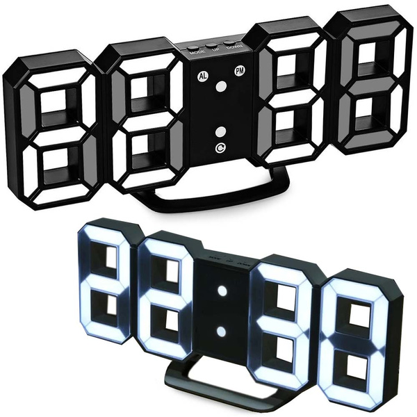 Led alarm clock electronic thermometer with alarm