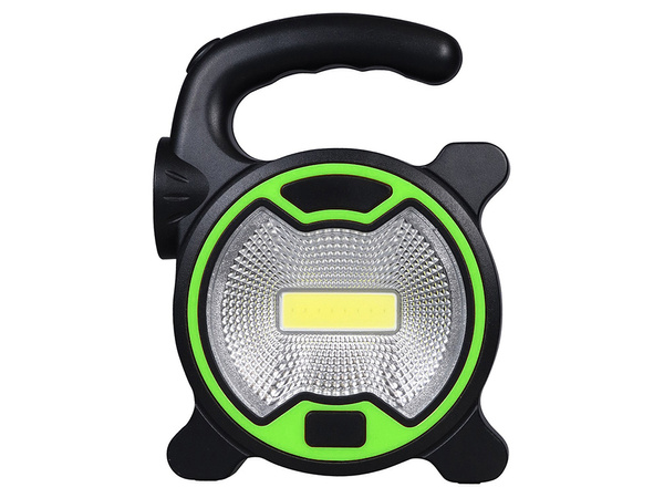 Torche d'atelier led cob puissante avec support halogène pour piles