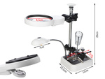 Kit de soudure troisième main porte-loupe 6 leds