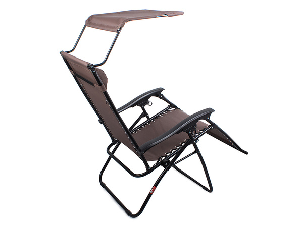 Silla de playa plegable gravedad cero 2en1 con capota