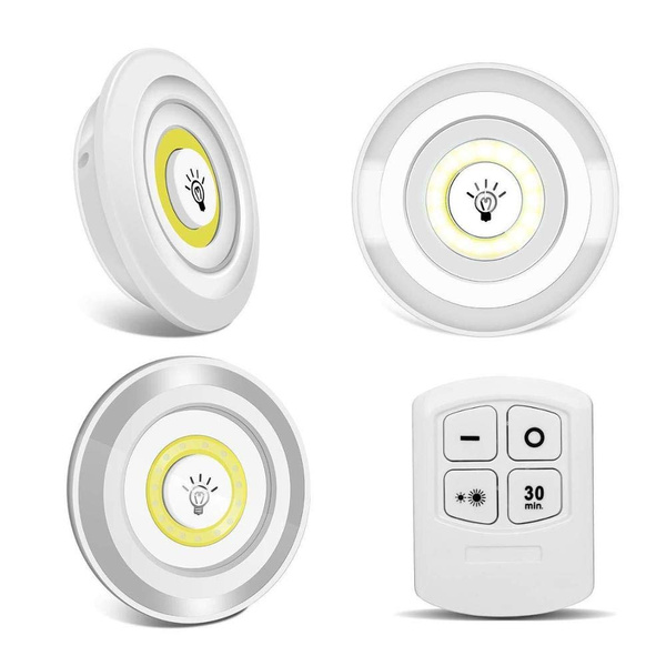 3x cob lampa bezdrôtová pilotná lampa na batériu
