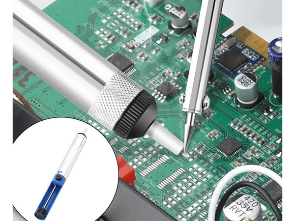 Presná 60w 200-450°c súprava spájkovačky s odsávačom cínu