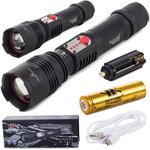 Tactical torch bailong cree led usb xml-l t6