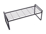 Raft metalic singur nivel bucătărie organizator stand negru pentru bucătărie