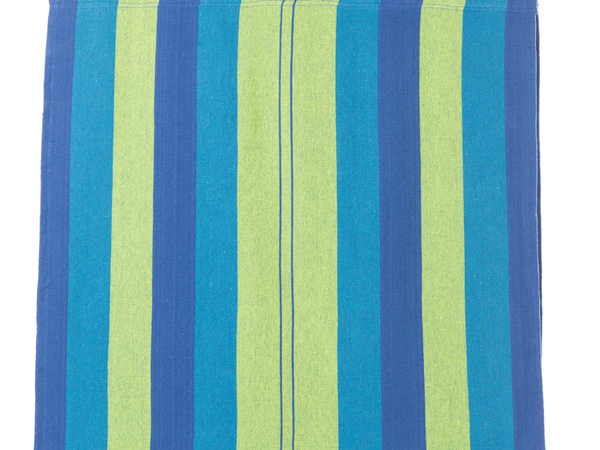 Colour striped garden hammak with single person 200x80 pocket etui