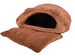 Lit en peluche cocon pour chien chat oreiller doux literie fluffy