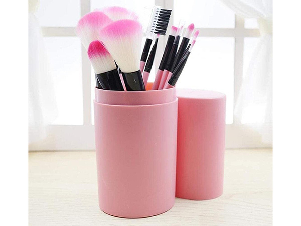 Set de pensule pentru machiaj profesional 12 cutii