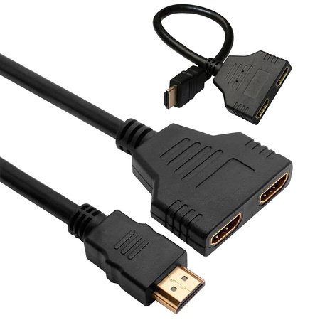 Hdmi sadalītājs sadalītājs 2 porti fhd