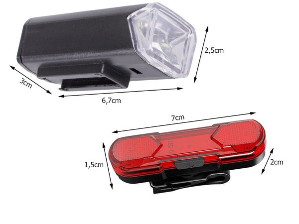 Kerékpár fény elülső hátsó led kerékpár készlet usb