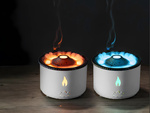 Nawilżacz powietrza dyfuzor z led rgb wulkan mgiełka zapachowa ogień wybuch