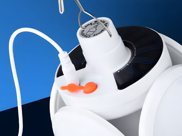 Kempingu solarne lampu składana led na hak ogrodowa turystyczna namiot