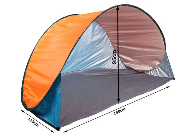 Uv self-folding pop-up beach tent with cover large screen