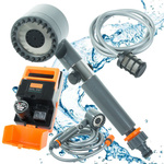 Portable electric tourist shower usb pump camping car