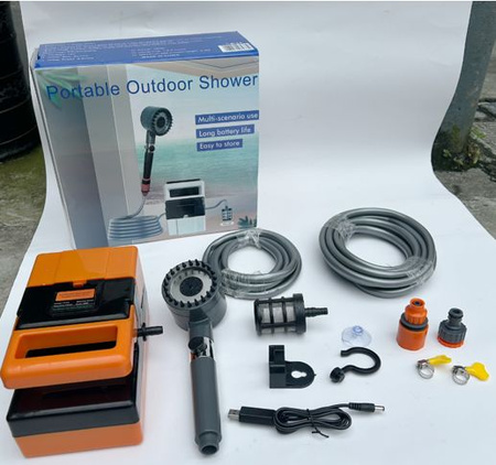 Tragbare elektrische reisedusche usb-pumpe camping auto