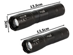 Taktická svítilna bailong zoom cree led q3 uv test