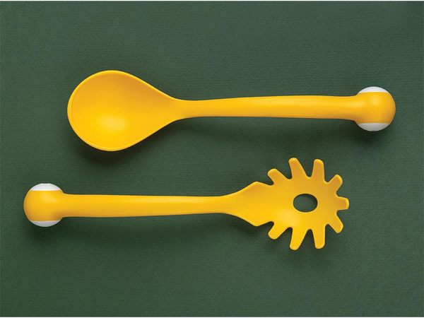 Žlice za testenine žlica za špagete komplet 2 kosov zajemalka veliko cedilo