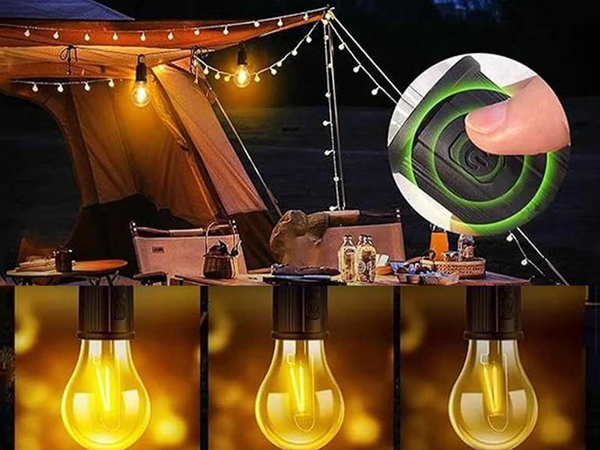 Bombilla led camping portalámparas colgante 3 modos