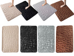 Alfombrilla de baño suave absorbente antideslizante grande 80x50 para ducha