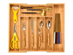 Drawer organizer for kitchen tables bambus 7 door 39cm l