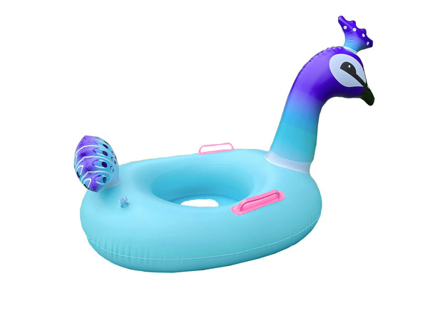 Pequeña rueda de pavo real inflable para la natación del bebé en el agua de la piscina 60cm