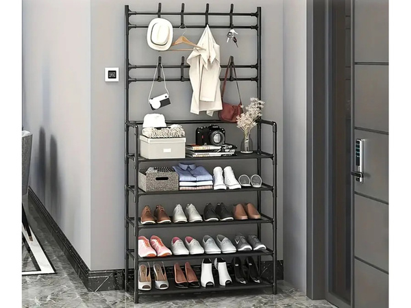 5-storey metal haina rack pantofi genți de mână loft dulap