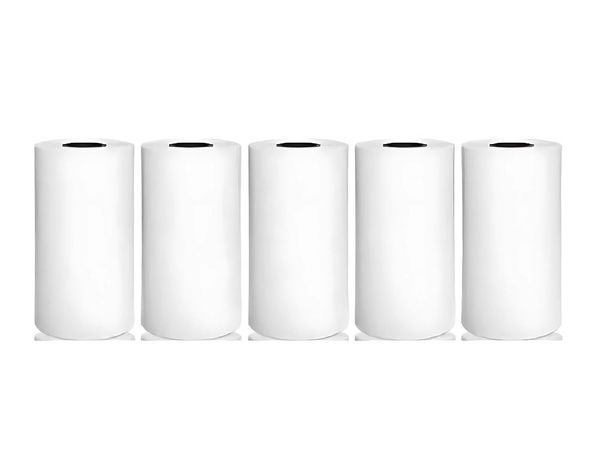 Termični papir za mini samolepilni tiskalnik 55 mm 5 zvitkov hitro tiskanje