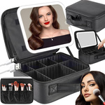 Cosmetic case cosmetic case travel organiser casket led mirror