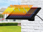 Lámpara colgante solar led para exterior con mando a distancia sensor crepuscular